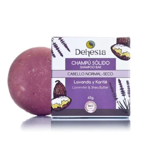 Dehesia Champú Sólido BIO Cabello Seco-Normal con Lavanda y Karité 65g