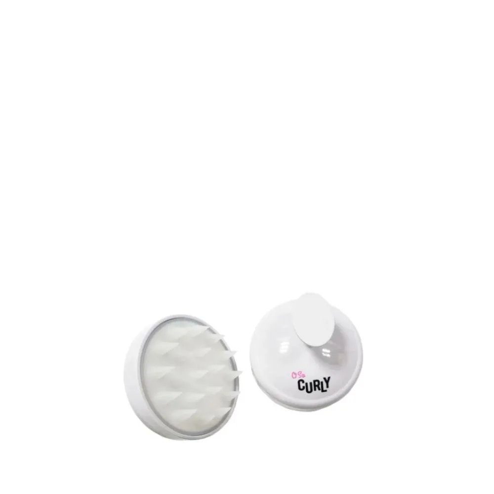 Cepillo Masaje O So Curly Scalp Massaging Shampoo Brush White