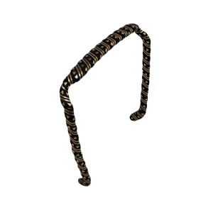 Zazzy Bandz Original Fit Wrapped Black And Gold Aztec