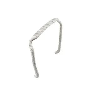 Zazzy Bandz Original Fit Wrapped. Silver Shimmer