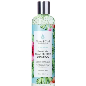 Flora and Curl Coconut Mint Scalp Refresh Shampoo 300ml