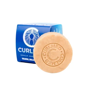 CurlMed Champú Sólido Volumen, Brillo y Suavidad 80g