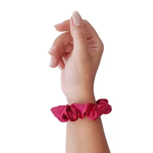 Soulta Scrunchie de Satén Burdeos