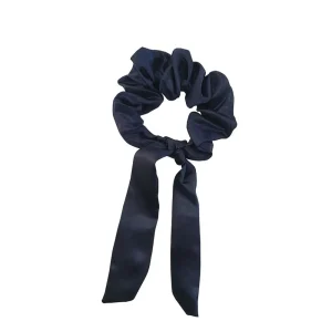 Soulta Scrunchie Azul Marino con Lazo