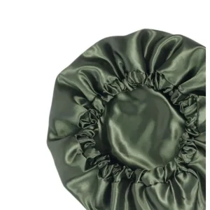 Soulta Gorro de Satén Verde Oliva