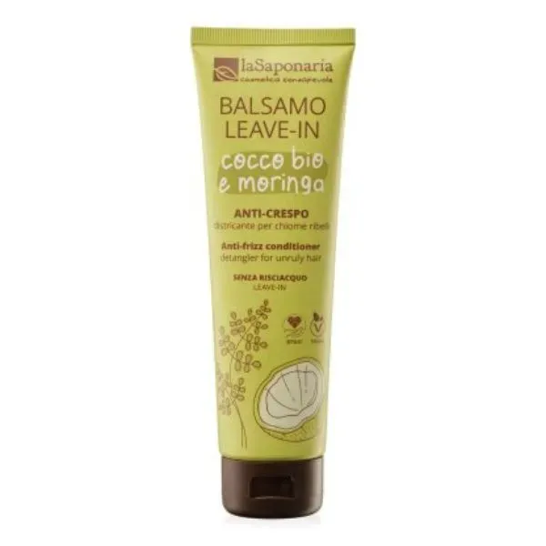 La Saponaria Acondicionador Leave In Coco orgánico y Moringa 150ml