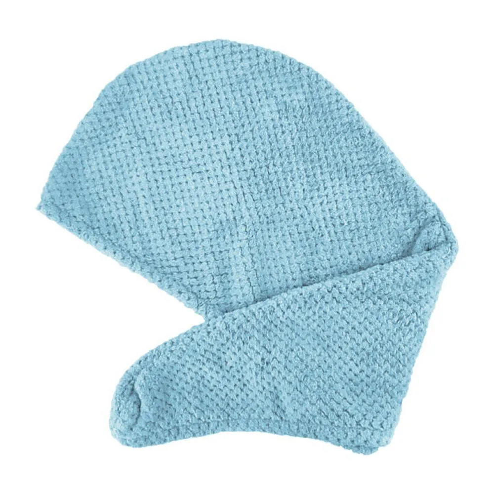 Casalfe Toalla Turbante de microfibra Azul