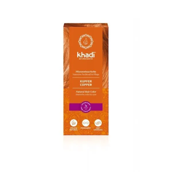 Khadi Henna Bio Cobre 100g - Imagen 2