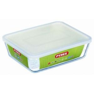 HERMETICO RECTANG VIDRIO BOROSILICATO PYREX 0,8L