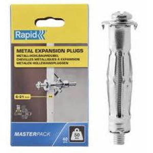 TACO EXPANSION METALICO 13X52 TORNILLO M6X63 40UDS