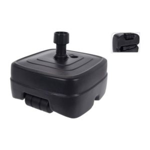 BASE PARASOL CUADRADO RUEDAS 48X48X24CM ANTRACITA