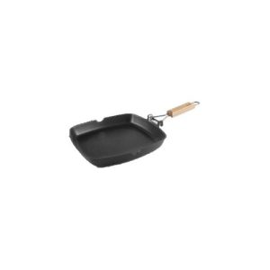 GRILL LISO ALUMINO FUNDIDO ASA ABATIBLE INDUC 28CM