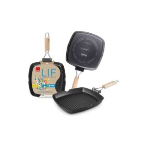 GRILL RAYA ALUMINO FUNDIDO ASA ABATIBLE INDUC 24CM