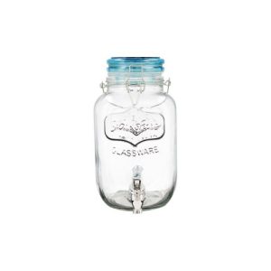 DISPENSADOR BEBIDA CON TAPA VIBA AZUL 4L