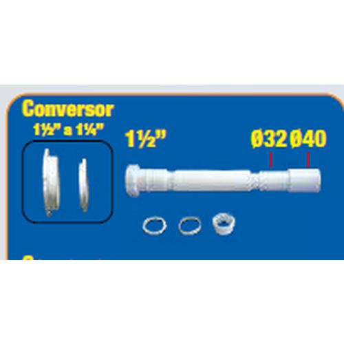 SIFON EXTENSIBLE DUAL 1 1/2-1 1/4 Ø32-40