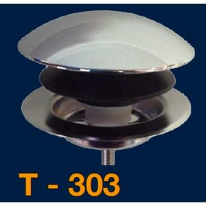 VALVULA CLIC-CLAC LAVABO PLASTICO CROMADO Ø70