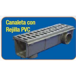 CANALETA+REJILLA PVC T-130G 500X130X130MM