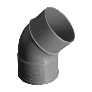 CODO EVACUACION PVC M-H 45º Ø50MM