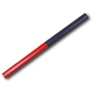LAPIZ CARPINTERIO 18CM AZUL/ROJO NIVEL