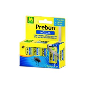 TIRA ATRAPAMOSCAS 4UDS PREBEN