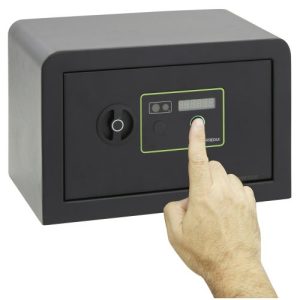 CAJA FUERTE SOBREPONER HUELLA+POMO 200X310X200MM