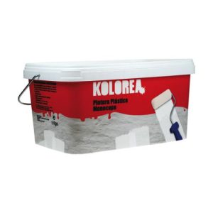 PINTURA PLASTICA MONOCAPA MATE 5KG BLANCA KOLOREA