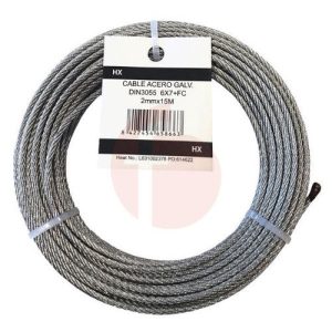CABLE ACERO GALV. 6MM EN 100M 6X7+1 DIN 3055