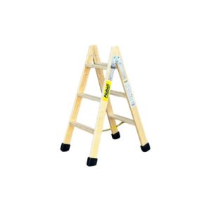 ESCALERA TIJERA MADERA 3+3 PELDAÑOS