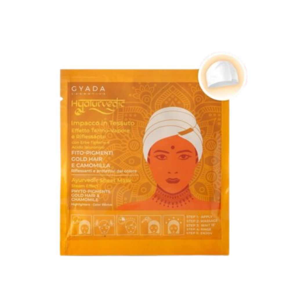 Gyada Cabello Hyalurvedic Impacco Ayurvedico In Tessuto Riflessante Gold Hair 60ml