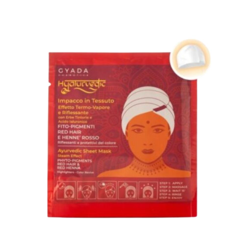 Gyada Cabello Hyalurvedic Impacco Ayurvedico In Tessuto Riflessante Red Hair 60ml
