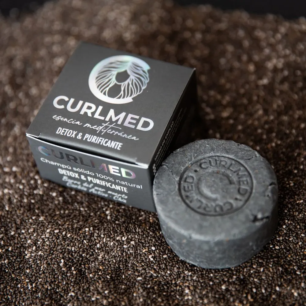 CurlMed Champú Sólido Detox y Purificante 80g - Imagen 2