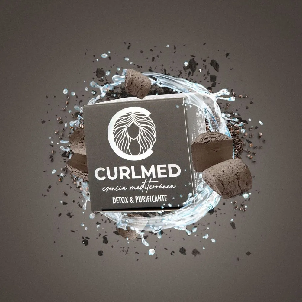 CurlMed Champú Sólido Detox y Purificante 80g - Imagen 3