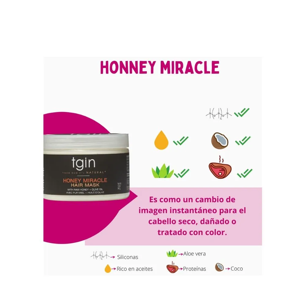 tgin Moist Honey Miracle Deep Conditioner 340g - Imagen 2